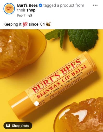 Idee per i post su Facebook - Burts Bees
