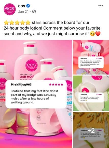 Idee per i post su Facebook - eos