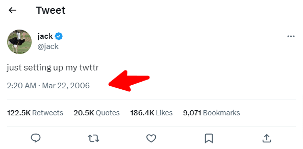 初めてのツイート