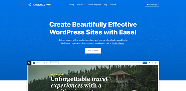 Kadence WP 홈페이지