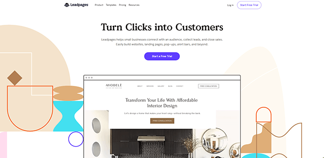 리드페이지 홈페이지