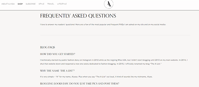 14 FAQ-Beiträge - thealist.me