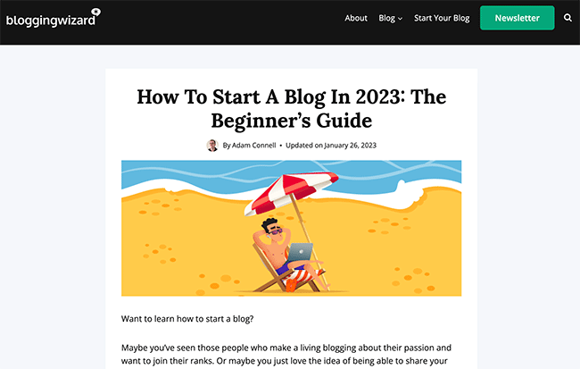 01 So postet man – Blogging Wizard