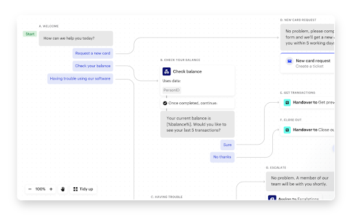 เครื่องมืออินเตอร์คอม AI