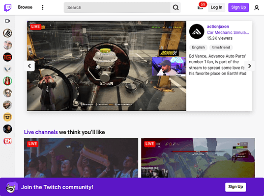 نشل الصفحة الرئيسية