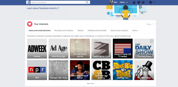 ejemplo de perfil psicográfico de facebook de un individuo.