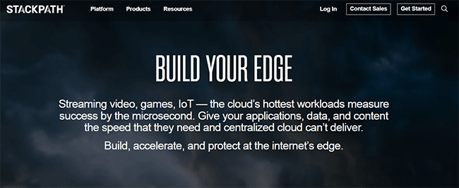 スタックパスのホームページ