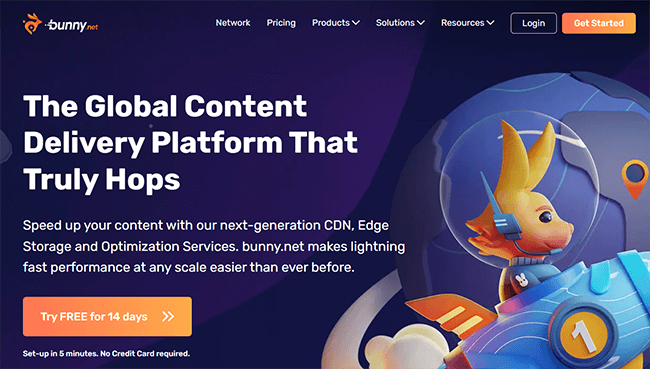 Bunny.net ホームページ