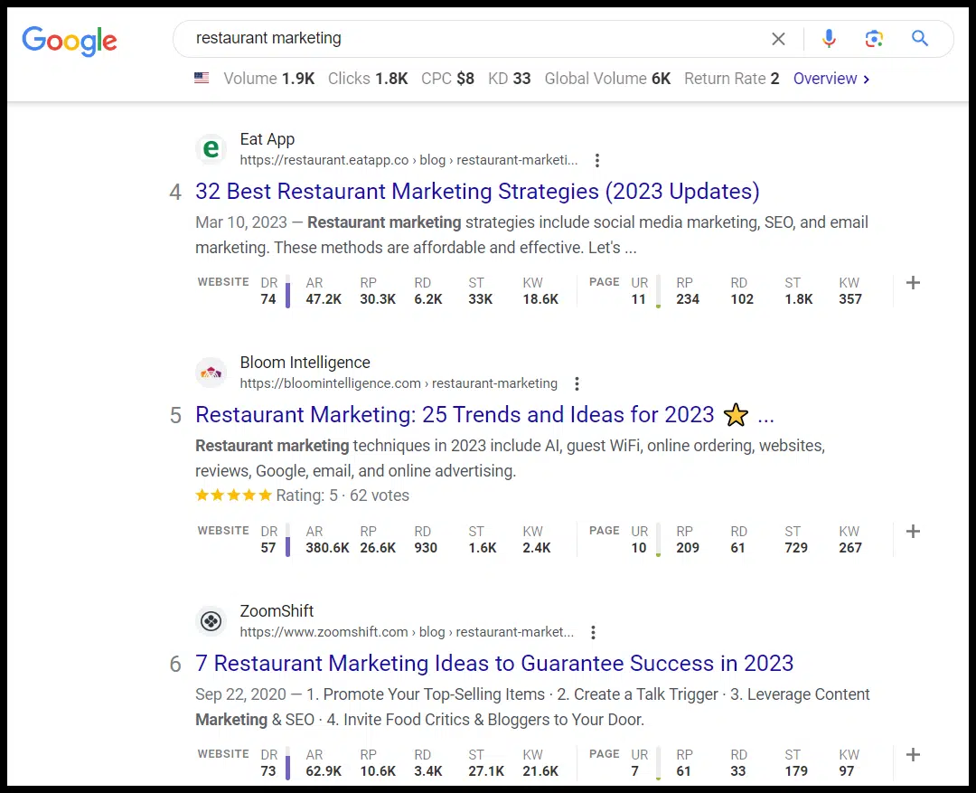 Indirizza l'intento del ricercatore