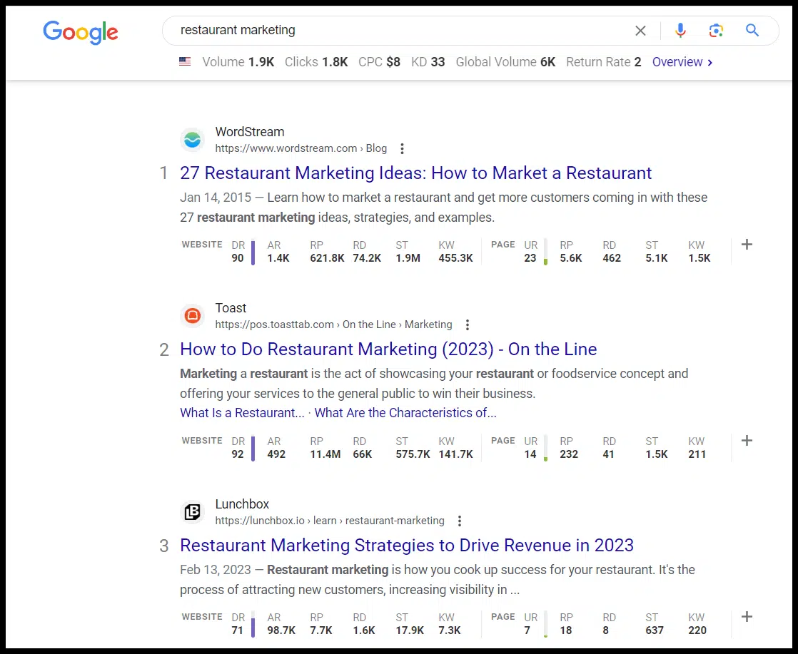 Indirizza l'intento del ricercatore
