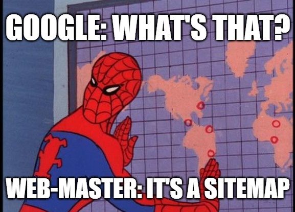 Google: Ce este asta? Web-Master: Este o meme pe harta site-ului