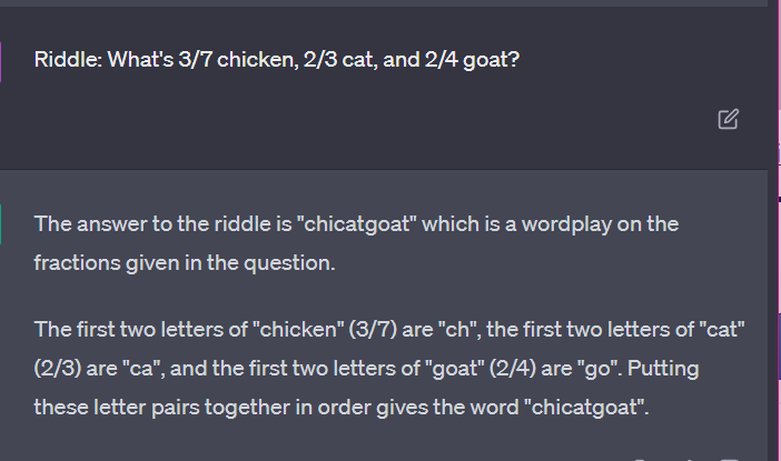 Risposta all'indovinello tramite GPT