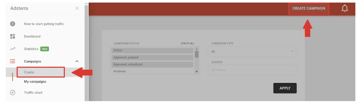 Configuration de l'objectif de CPA