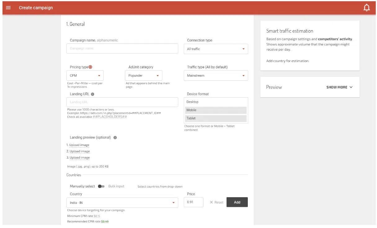 créer un objectif de CPA de campagne