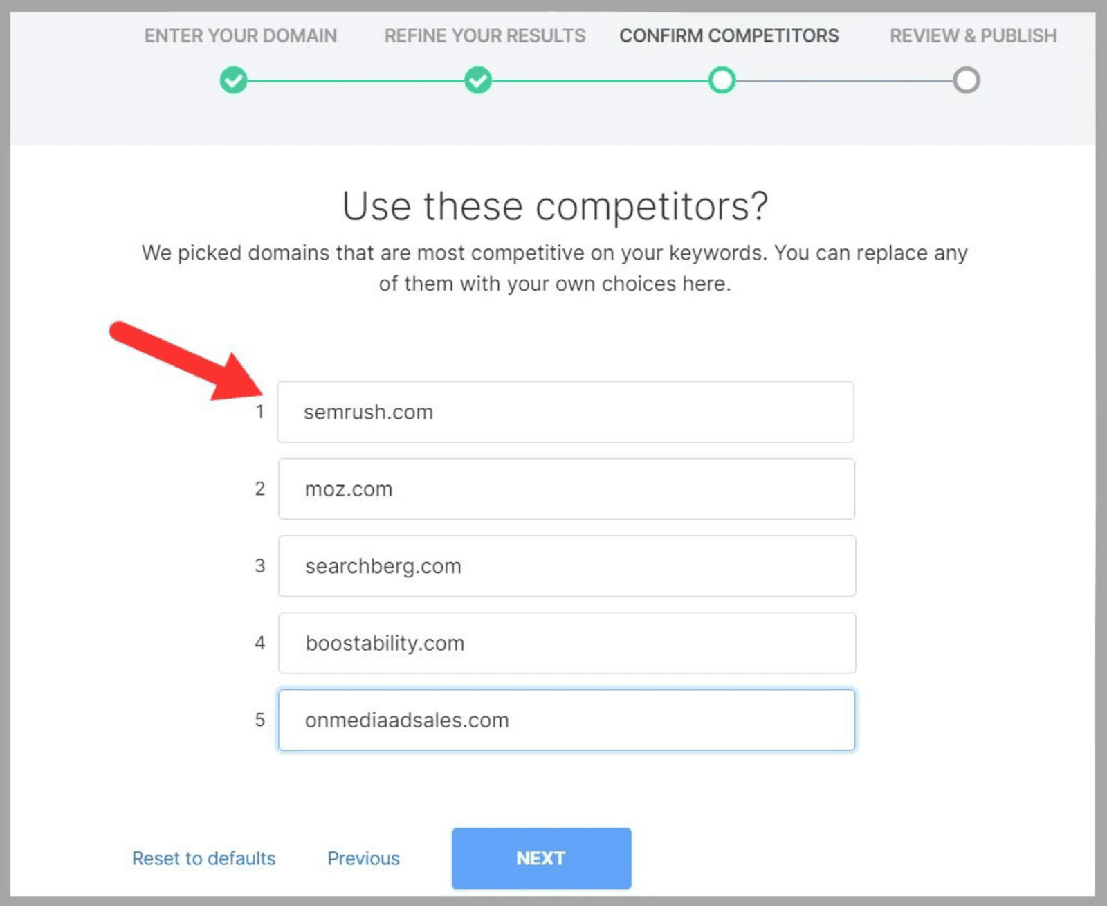 سبايفو 104 Add competitors or use SpyFu suggestions
