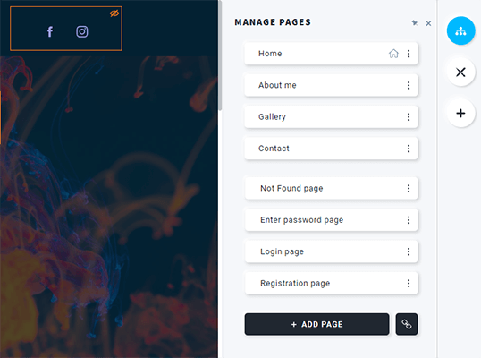 25 Конструктор сайтов - Страницы сайта