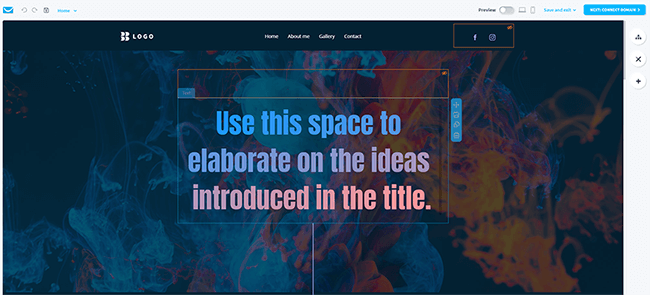 23 Конструктор сайтов - шаблон