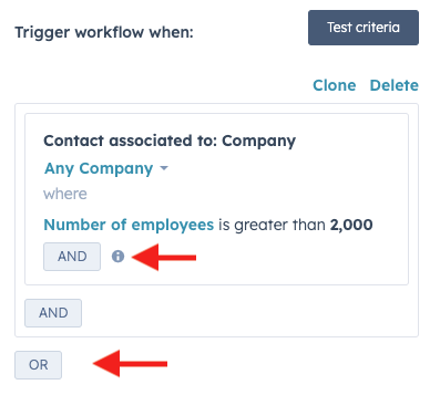 Выделение кнопки И—Или