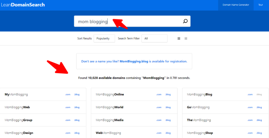 pesquisa de domínio