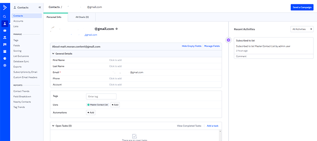 06 Kontakte – Einzelkontaktansicht