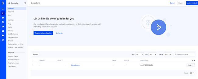 05 Kontakte – Listen