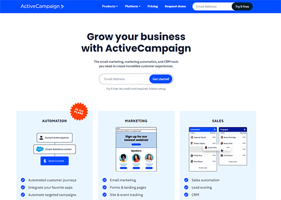 01 ActiveCampaign-Homepage