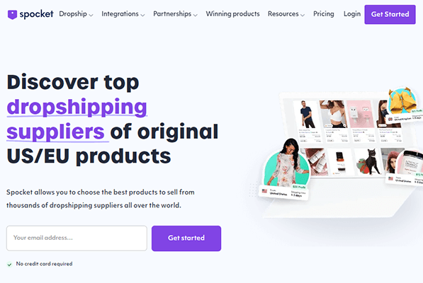 Pagina de pornire Spocket