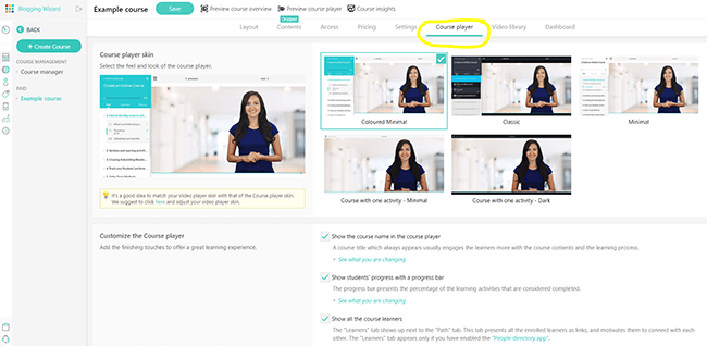 16 Jucător de curs - Skins