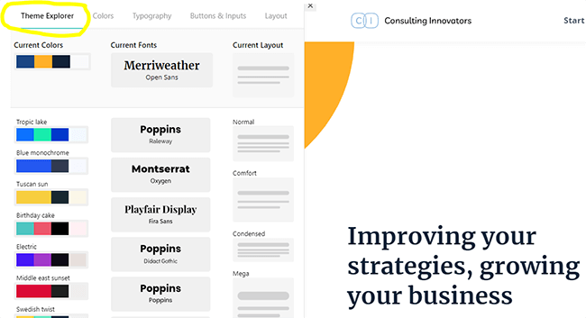 25 Creator de site-uri web - Explorator de teme