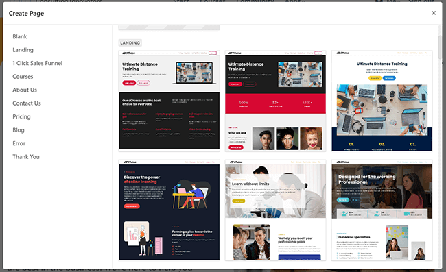24 Creator de site-uri web - Pagini