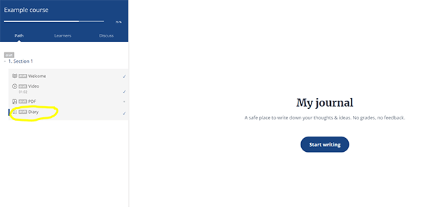 14 Jucător de curs - Jurnal