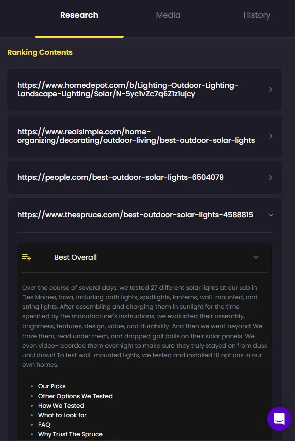 Cercetare online în timp real