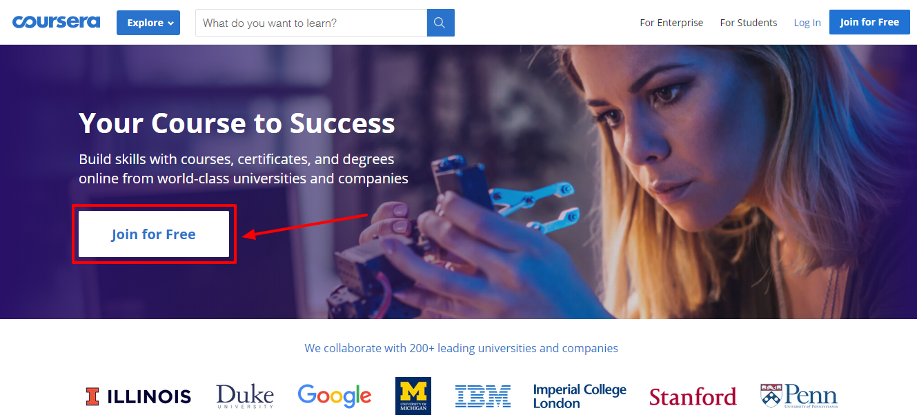 Prezentare generală a Coursera