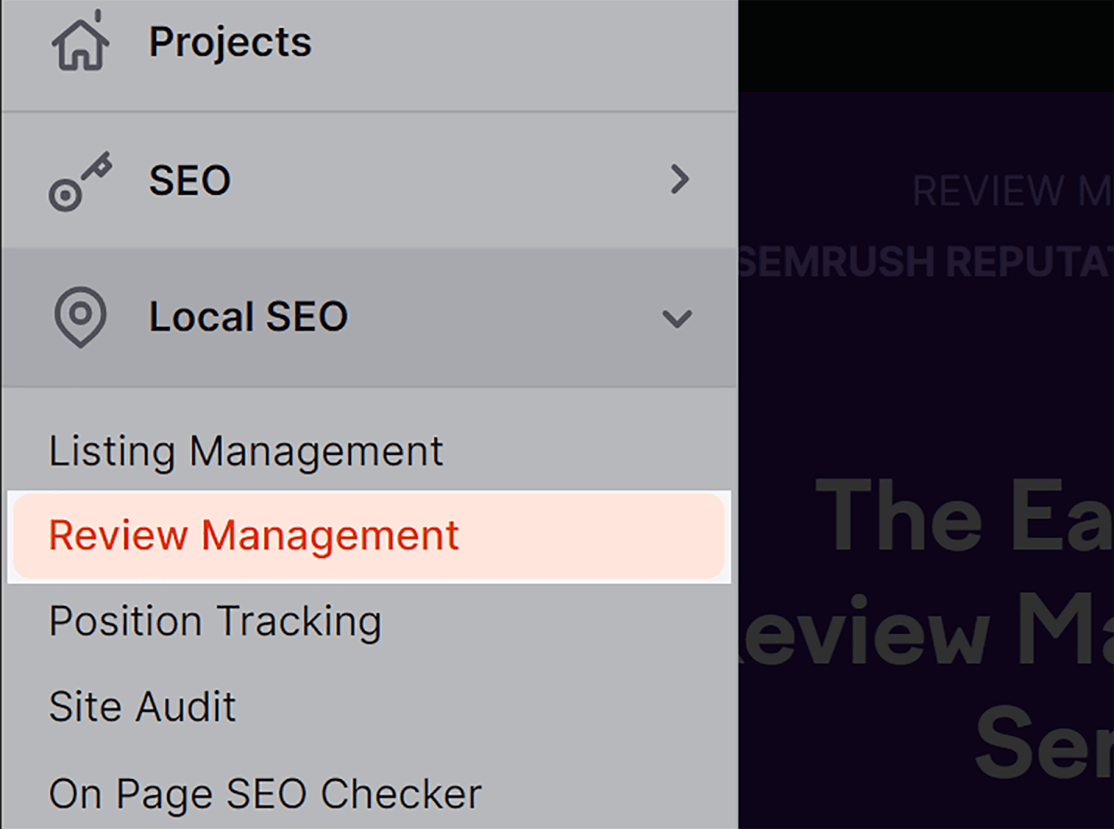 Alat Manajemen Tinjauan SEMrush SEMrush Review Management tool