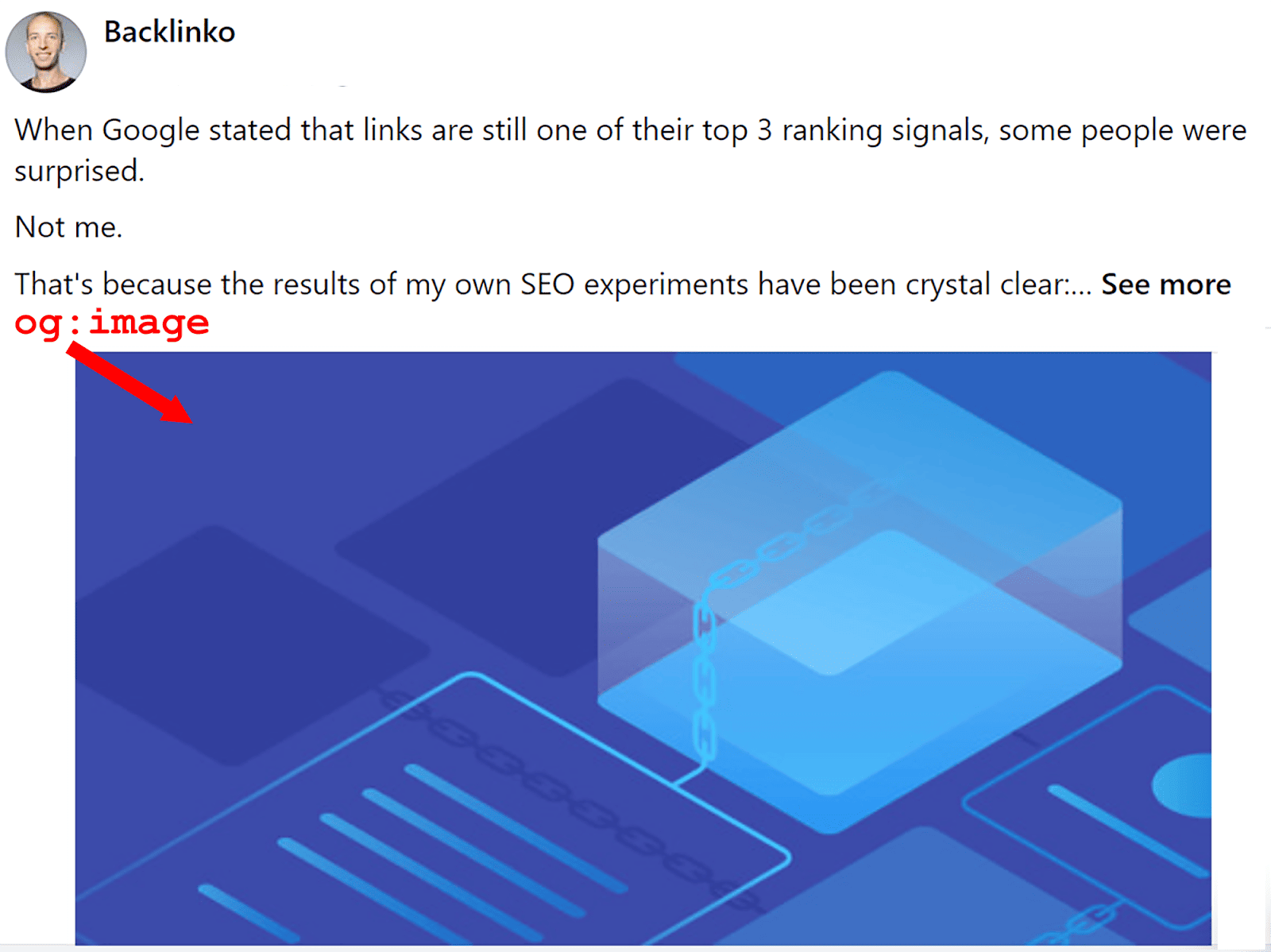 開放圖譜標籤可讓您指定當使用者開啟您的網域網址時要在 Google 上使用的圖像