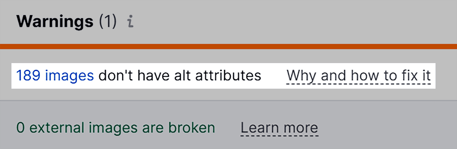Backlinko 上的 189 張圖片缺乏替代屬性