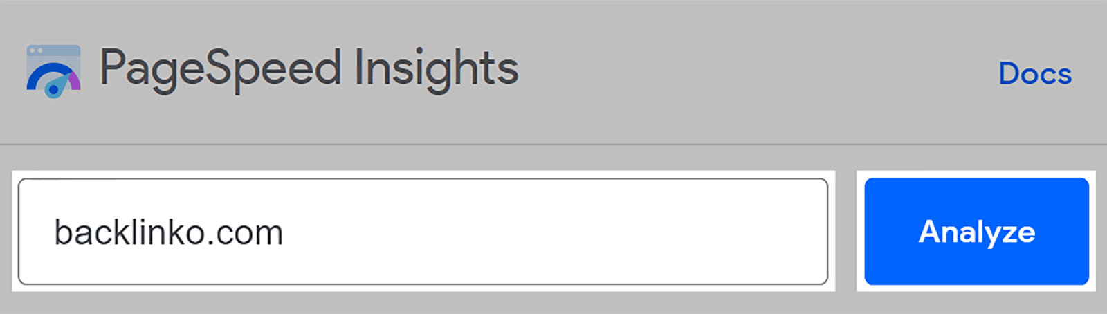 輸入網址並分析 Enter URL and analyze