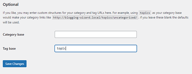 wordpress schimba baza de etichete