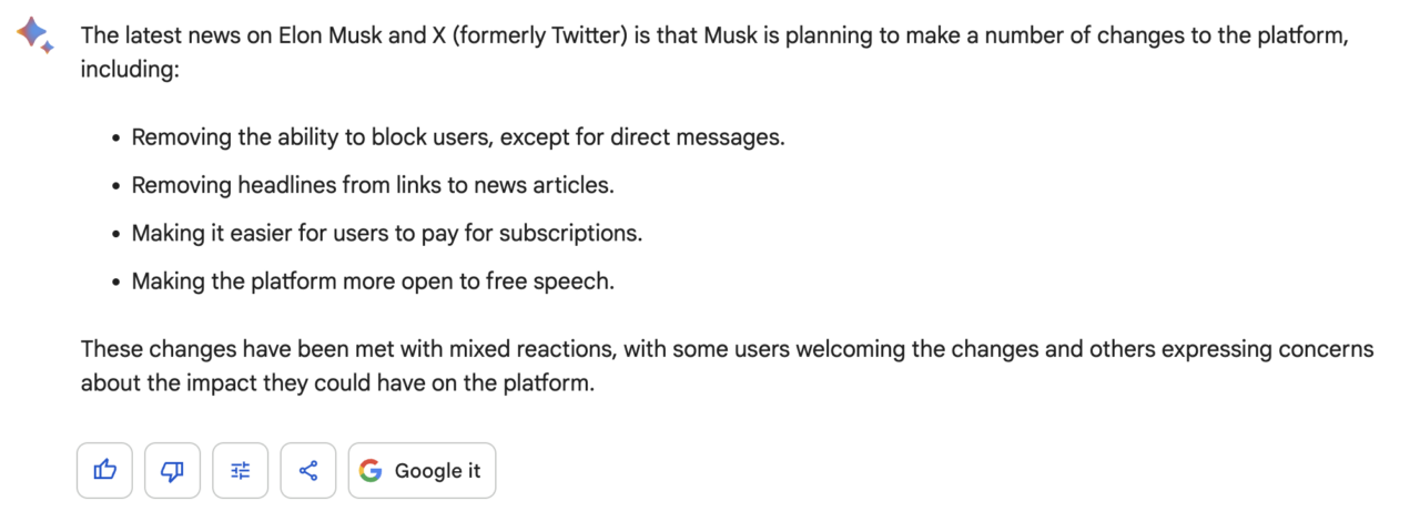 Google Bard accesează cele mai recente știri