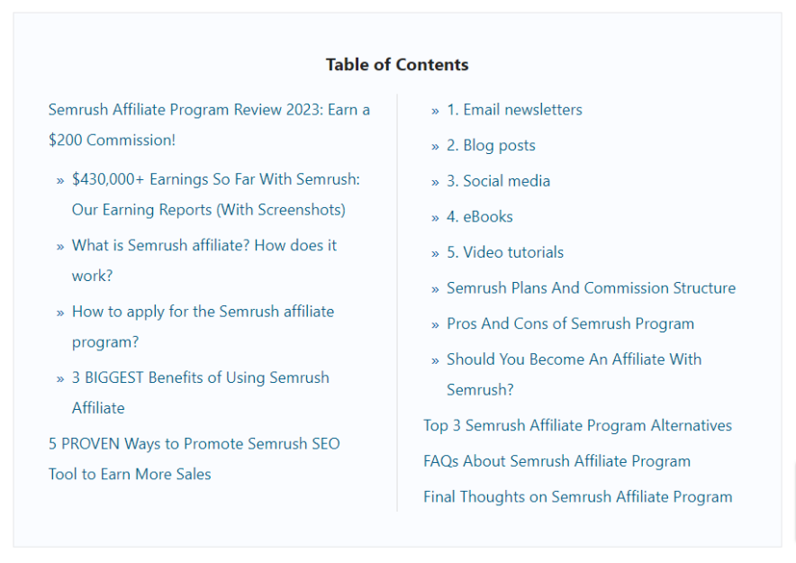 긴 형식의 콘텐츠 예