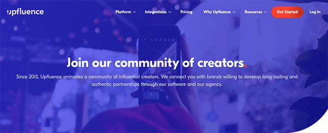 Vendi post sponsorizzati sui social media - Upfluence