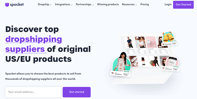 Avvia un'attività di dropshipping - Spocket