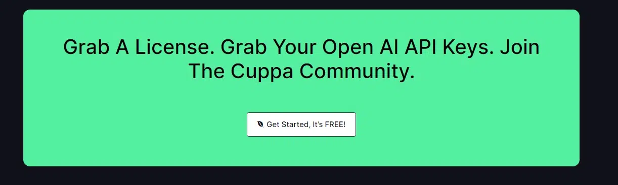 Essai gratuit de Cuppa.sh Cuppa.sh's Free Trial