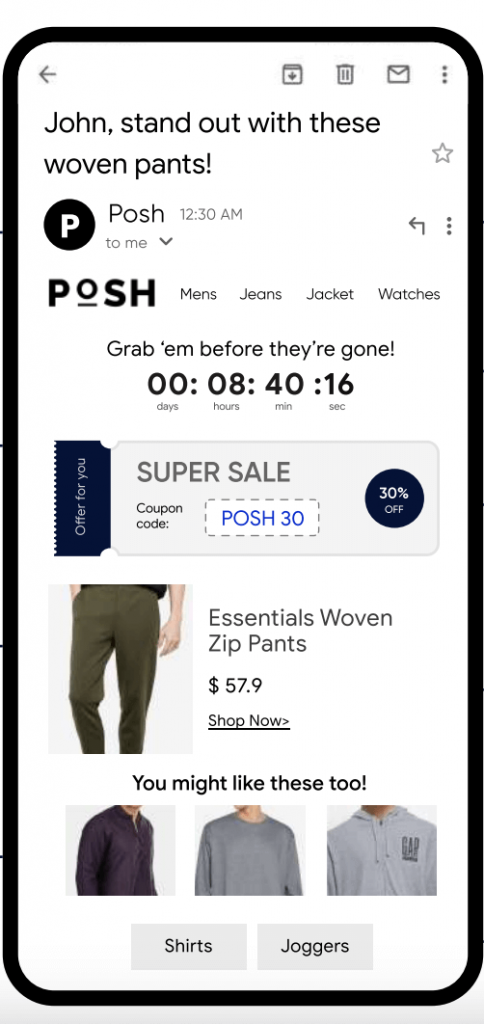 ใช้ประโยชน์จากเนื้อหาแบบไดนามิกในการทำการตลาดผ่านอีเมลอีคอมเมิร์ซเพื่อเพิ่มการมีส่วนร่วม