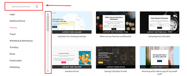 Anpassbare Vorlagen – Mobilmodus