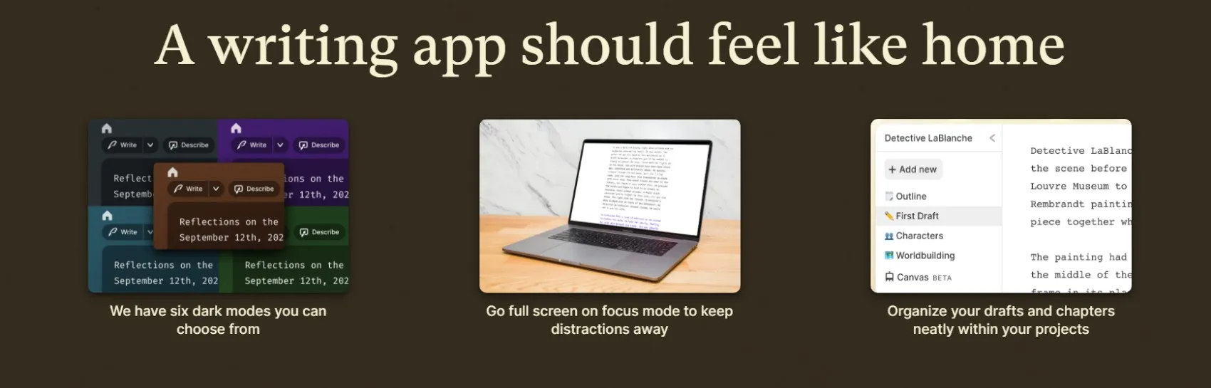 Sudowrite 기능 Sudowrite