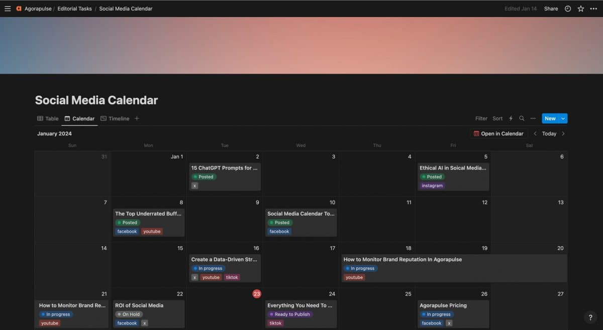 개념 소셜 미디어