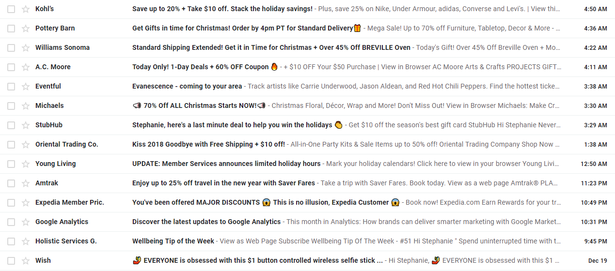 Beispiele für Werbe-E-Mails mit prägnanten Betreffzeilen