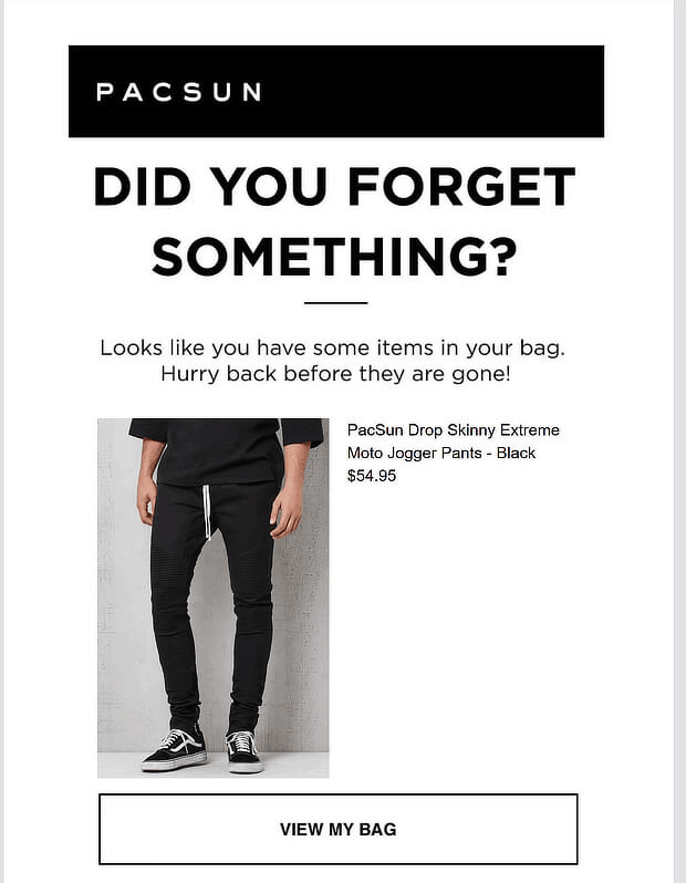 email keranjang yang ditinggalkan