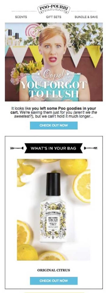 email keranjang yang ditinggalkan